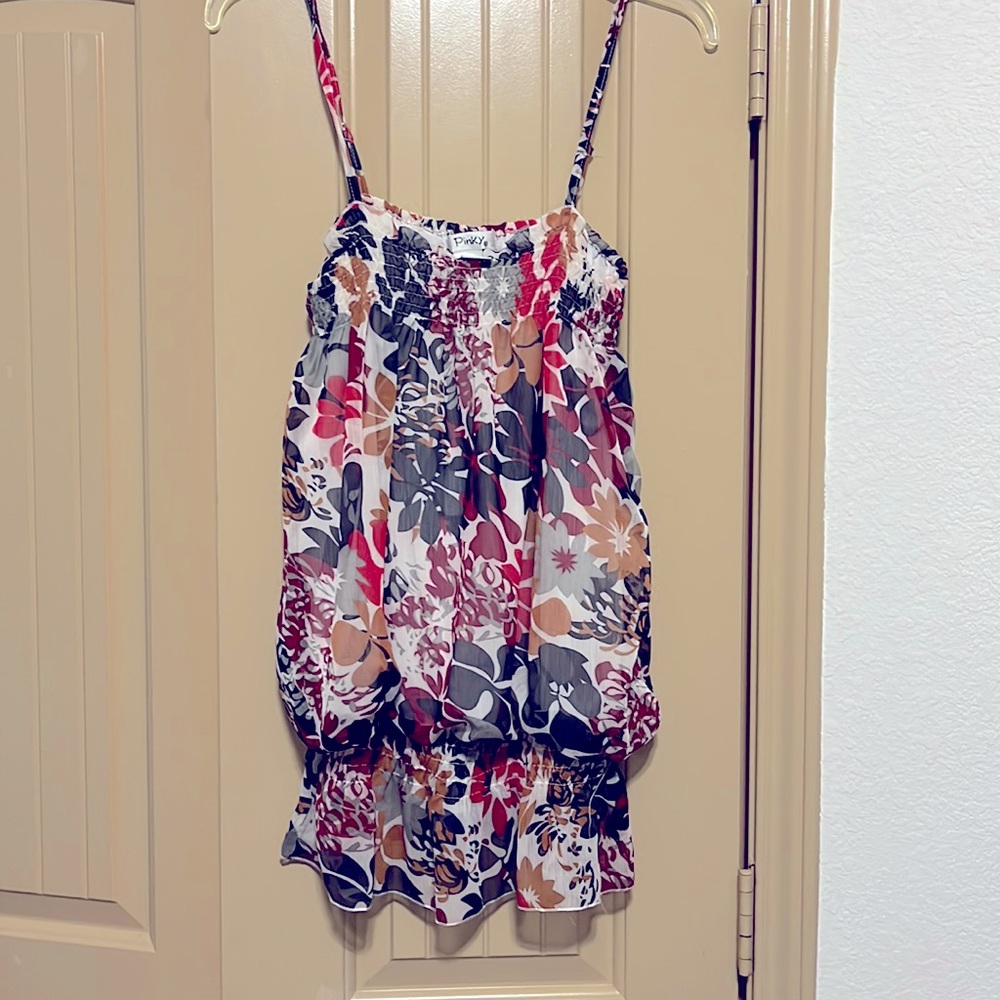 Bohemian Flower Tank Top, size L